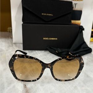 Dolce & Gabbana Brown Tortoise Sunglasses